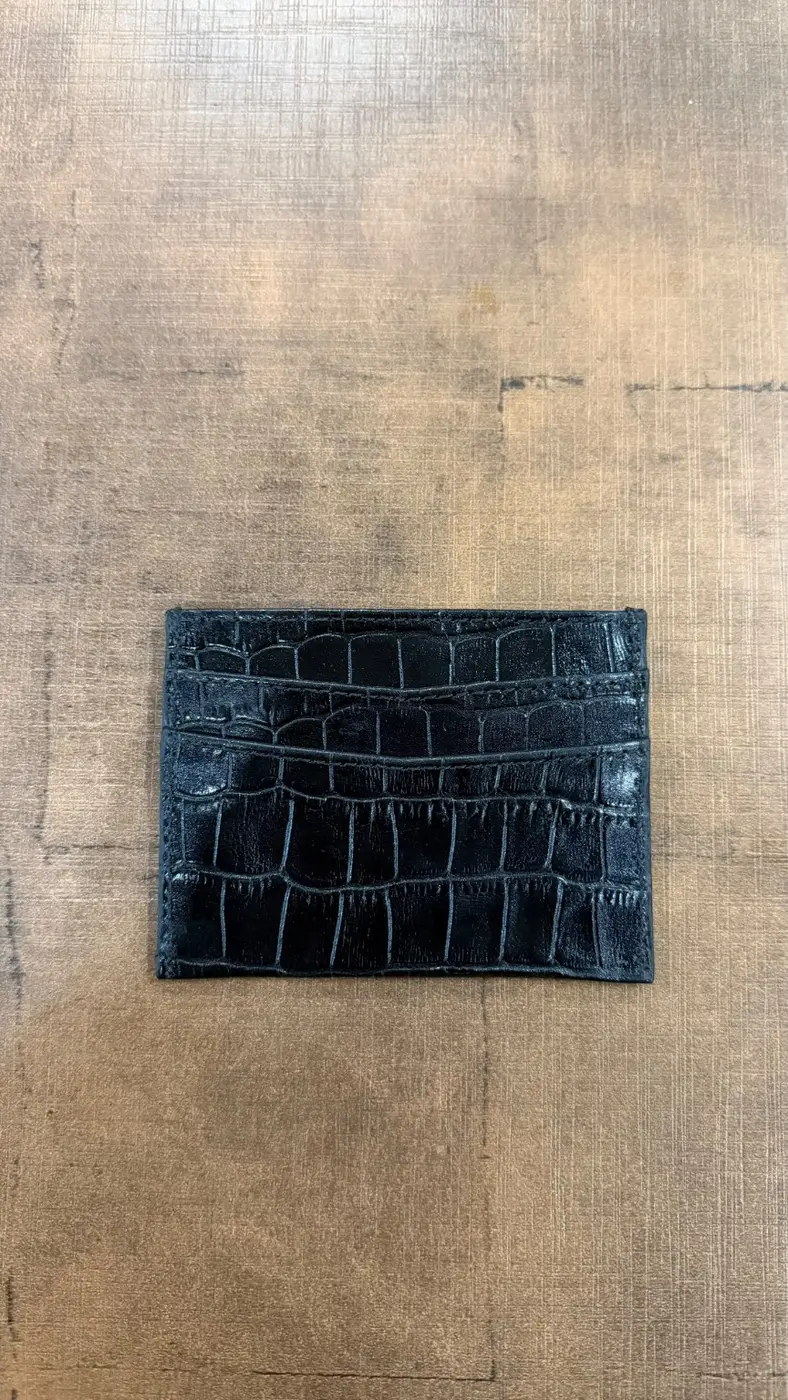 EVERMORE FASHION EVF-CAR-001 Croc-Texture Card Holder